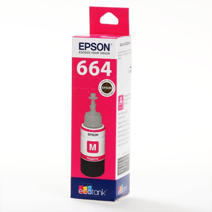 Ink C13T664340 664 Magenta Ecotank in de groep COMPUTERS & RANDAPPARATUUR / Printers & Accessoires / Inkt & Toner / Inktpatronen / Epson bij TP E-commerce Nordic AB (C26851)