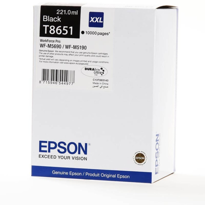 Ink C13T865140 T8651 XXL Black in de groep COMPUTERS & RANDAPPARATUUR / Printers & Accessoires / Inkt & Toner / Inktpatronen / Epson bij TP E-commerce Nordic AB (C26873)