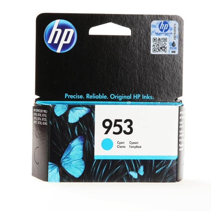 Ink F6U12AE 953 Cyan in de groep COMPUTERS & RANDAPPARATUUR / Printers & Accessoires / Inkt & Toner / Toner / HP bij TP E-commerce Nordic AB (C26983)