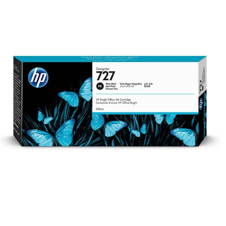 Ink F9J79A 727 Photo Black 300ml in de groep COMPUTERS & RANDAPPARATUUR / Printers & Accessoires / Inkt & Toner / Toner / HP bij TP E-commerce Nordic AB (C27002)