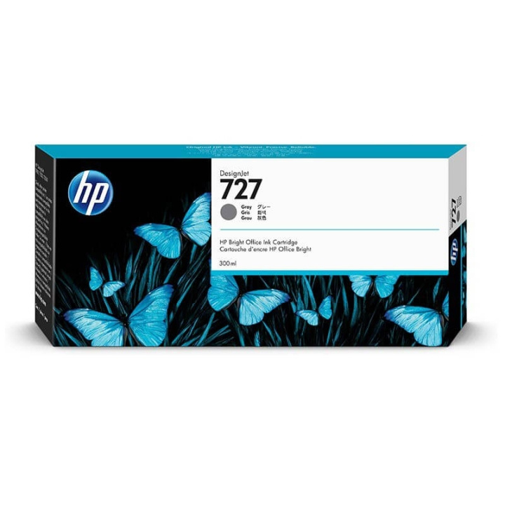 Ink F9J80A 727 Grey 300ml in de groep COMPUTERS & RANDAPPARATUUR / Printers & Accessoires / Inkt & Toner / Toner / HP bij TP E-commerce Nordic AB (C27003)