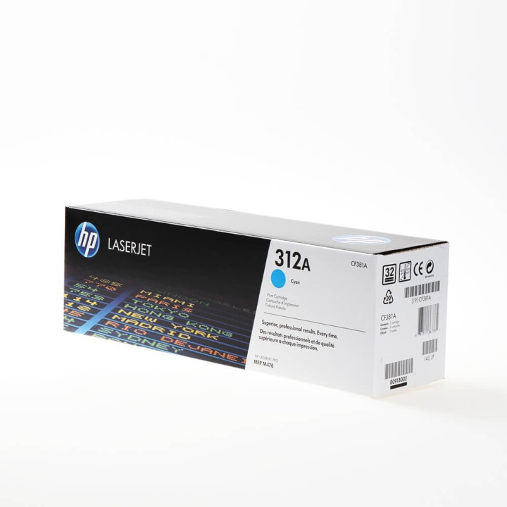 Toner CF381A 312A Cyan in de groep COMPUTERS & RANDAPPARATUUR / Printers & Accessoires / Inkt & Toner / Toner / HP bij TP E-commerce Nordic AB (C27071)