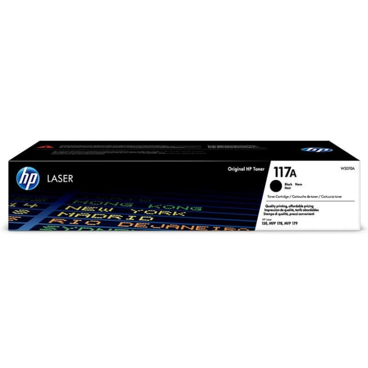 Toner W2070A 117A Black in de groep COMPUTERS & RANDAPPARATUUR / Printers & Accessoires / Inkt & Toner / Toner / HP bij TP E-commerce Nordic AB (C27076)