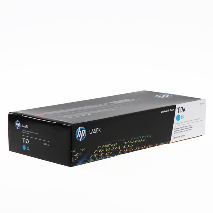 Toner W2071A 117A Cyan in de groep COMPUTERS & RANDAPPARATUUR / Printers & Accessoires / Inkt & Toner / Toner / HP bij TP E-commerce Nordic AB (C27077)