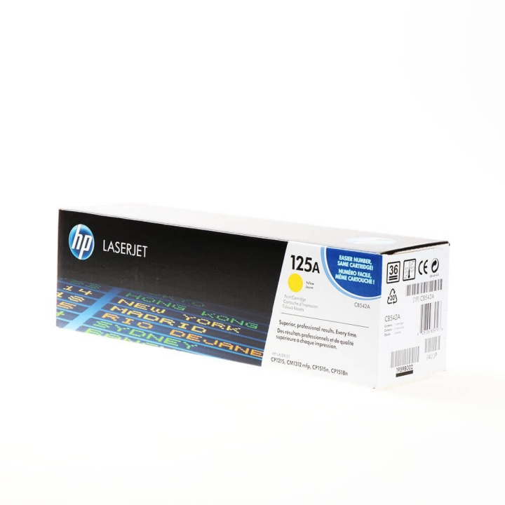 Toner CB542A 125A Yellow in de groep COMPUTERS & RANDAPPARATUUR / Printers & Accessoires / Inkt & Toner / Toner / HP bij TP E-commerce Nordic AB (C27091)