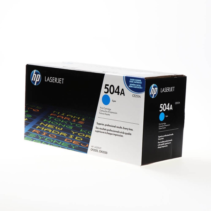 Toner CE251A 504A Cyan in de groep COMPUTERS & RANDAPPARATUUR / Printers & Accessoires / Inkt & Toner / Toner / HP bij TP E-commerce Nordic AB (C27103)