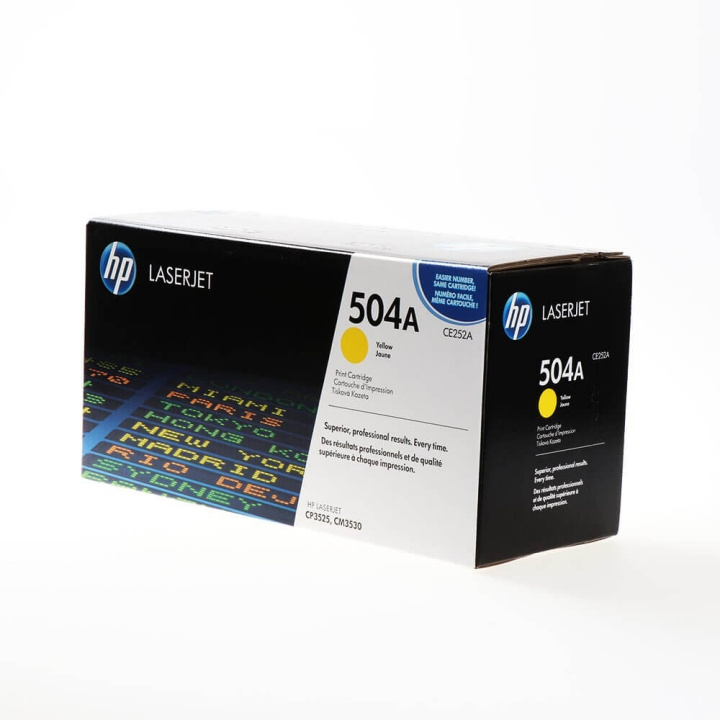 Toner CE252A 504A Yellow in de groep COMPUTERS & RANDAPPARATUUR / Printers & Accessoires / Inkt & Toner / Toner / HP bij TP E-commerce Nordic AB (C27104)