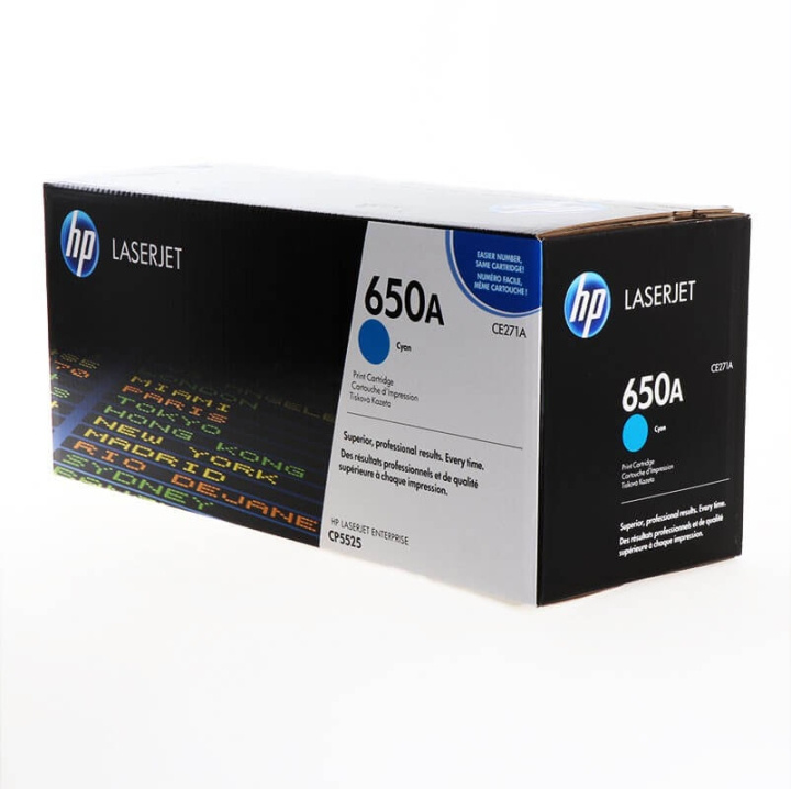 Toner CE271A 650A Cyan in de groep COMPUTERS & RANDAPPARATUUR / Printers & Accessoires / Inkt & Toner / Toner / HP bij TP E-commerce Nordic AB (C27116)