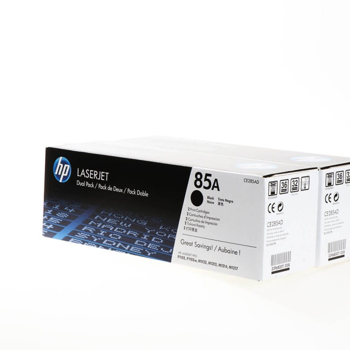 Toner CE285AD 85A Black, 2-pack in de groep COMPUTERS & RANDAPPARATUUR / Printers & Accessoires / Inkt & Toner / Toner / HP bij TP E-commerce Nordic AB (C27124)