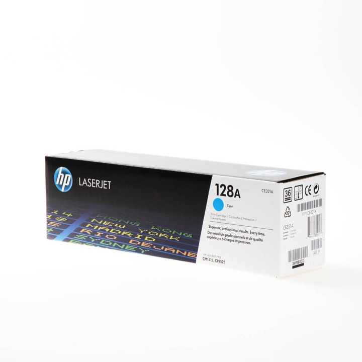 Toner CE321A 128A Cyan in de groep COMPUTERS & RANDAPPARATUUR / Printers & Accessoires / Inkt & Toner / Toner / HP bij TP E-commerce Nordic AB (C27132)