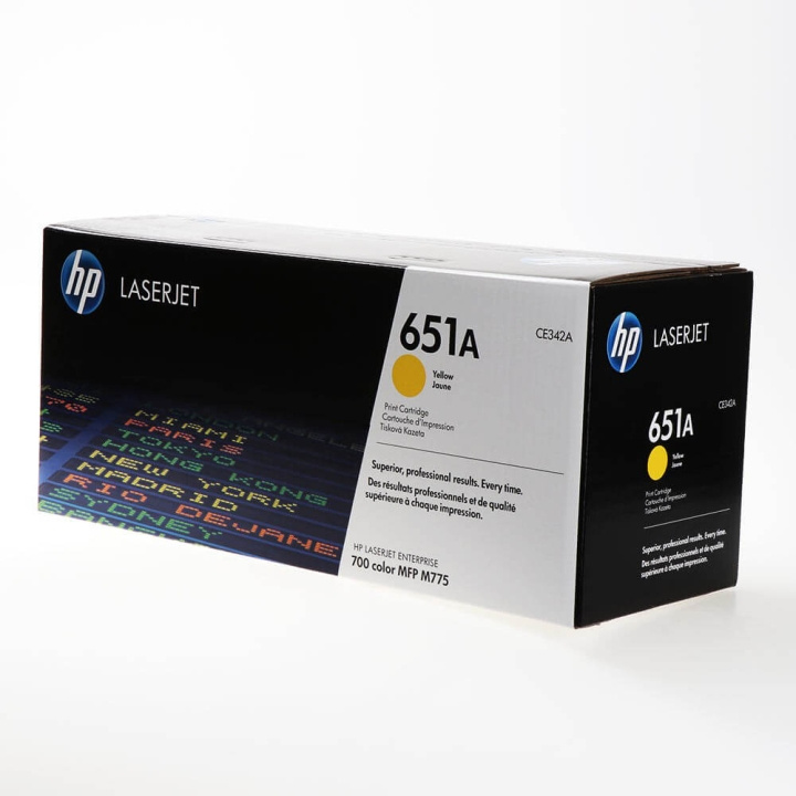 Toner CE342A 651A Yellow in de groep COMPUTERS & RANDAPPARATUUR / Printers & Accessoires / Inkt & Toner / Toner / HP bij TP E-commerce Nordic AB (C27137)