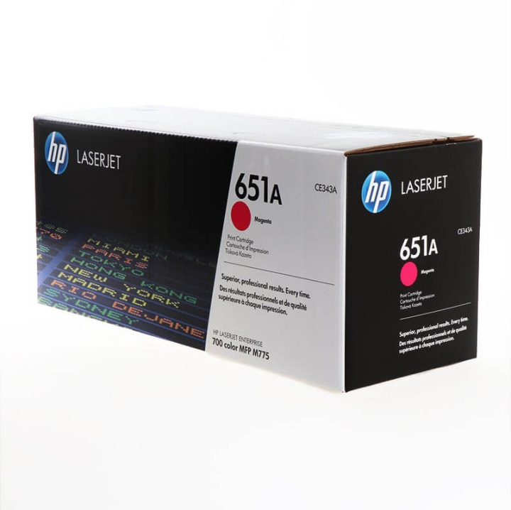 Toner CE343A 651A Magenta in de groep COMPUTERS & RANDAPPARATUUR / Printers & Accessoires / Inkt & Toner / Toner / HP bij TP E-commerce Nordic AB (C27139)