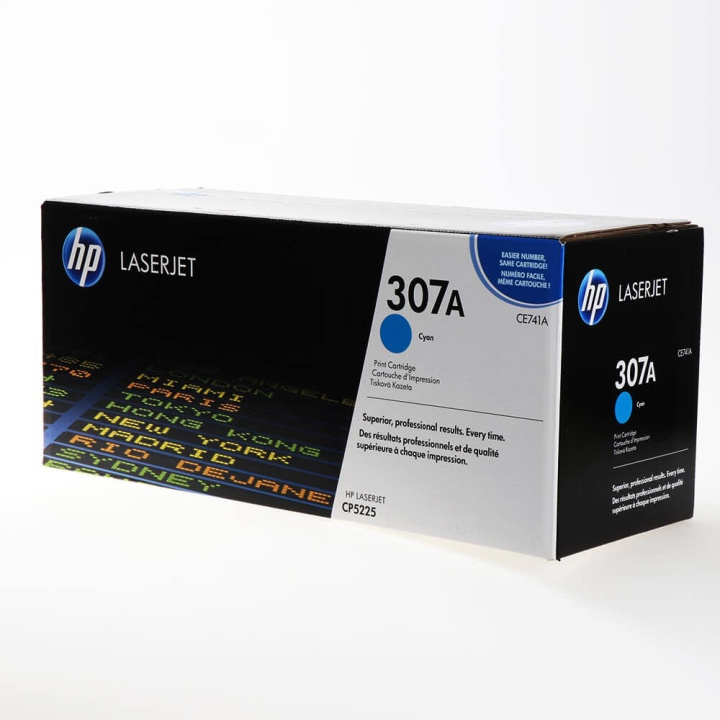 Toner CE741A 307A Cyan in de groep COMPUTERS & RANDAPPARATUUR / Printers & Accessoires / Inkt & Toner / Toner / HP bij TP E-commerce Nordic AB (C27161)