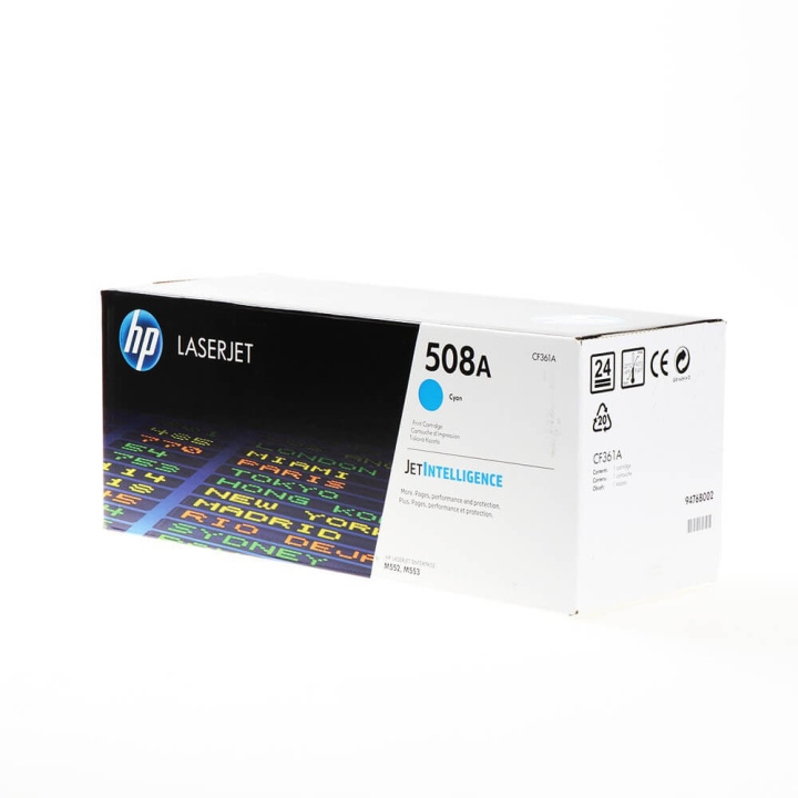 Toner CF361A 508A Cyan in de groep COMPUTERS & RANDAPPARATUUR / Printers & Accessoires / Inkt & Toner / Toner / HP bij TP E-commerce Nordic AB (C27229)