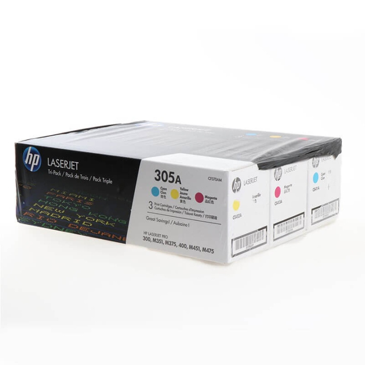 Toner CF370AM 305A Colour in de groep COMPUTERS & RANDAPPARATUUR / Printers & Accessoires / Inkt & Toner / Toner / HP bij TP E-commerce Nordic AB (C27238)