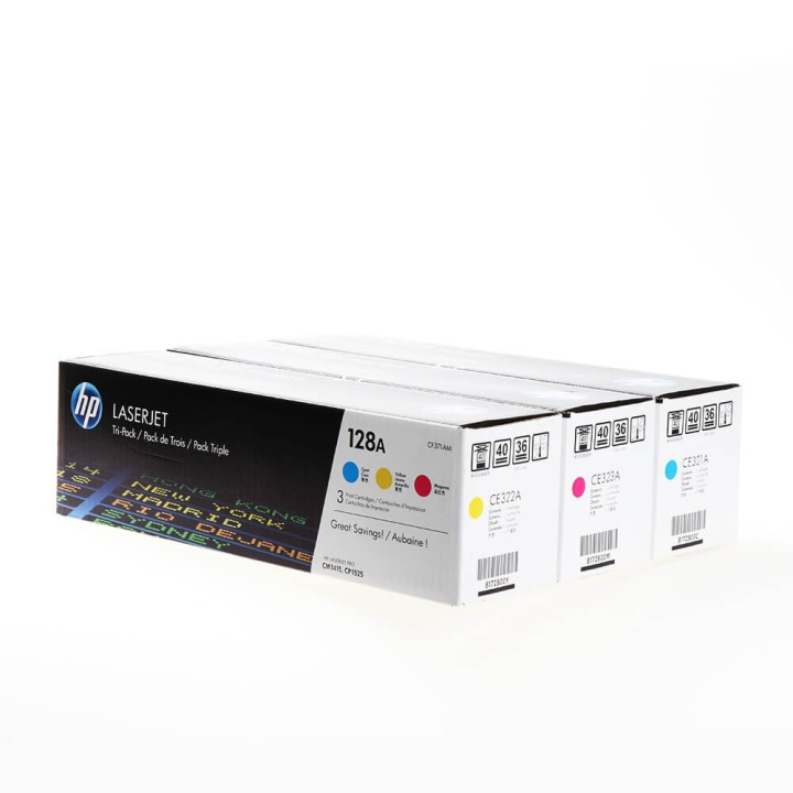 Toner CF371AM 128A Colour in de groep COMPUTERS & RANDAPPARATUUR / Printers & Accessoires / Inkt & Toner / Toner / HP bij TP E-commerce Nordic AB (C27239)