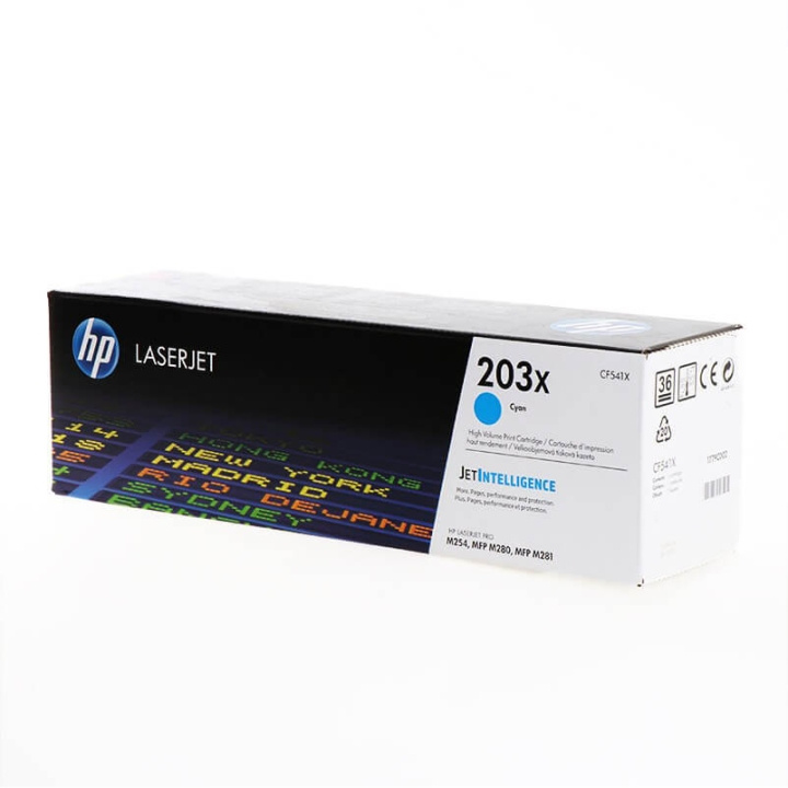 Toner CF541X 203X Cyan in de groep COMPUTERS & RANDAPPARATUUR / Printers & Accessoires / Inkt & Toner / Toner / HP bij TP E-commerce Nordic AB (C27280)