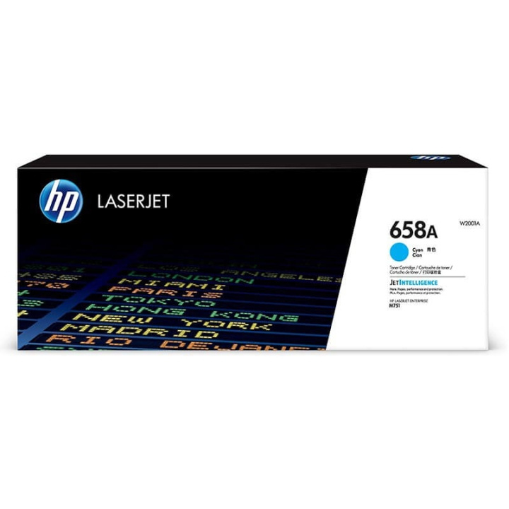 Toner W2001A 658A Cyan in de groep COMPUTERS & RANDAPPARATUUR / Printers & Accessoires / Inkt & Toner / Toner / HP bij TP E-commerce Nordic AB (C27306)