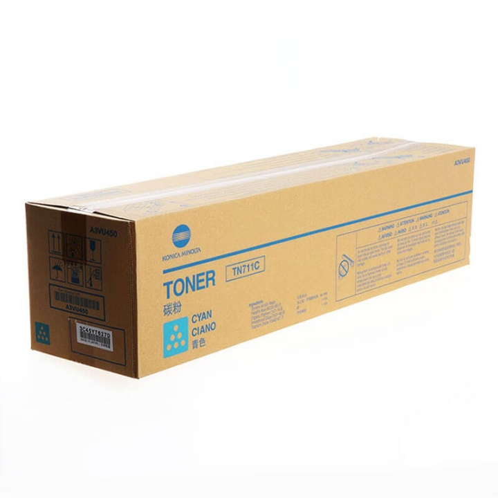 Toner A3VU450 TN711 Cyan in de groep COMPUTERS & RANDAPPARATUUR / Printers & Accessoires / Inkt & Toner / Toner / Konica Minolta bij TP E-commerce Nordic AB (C27486)