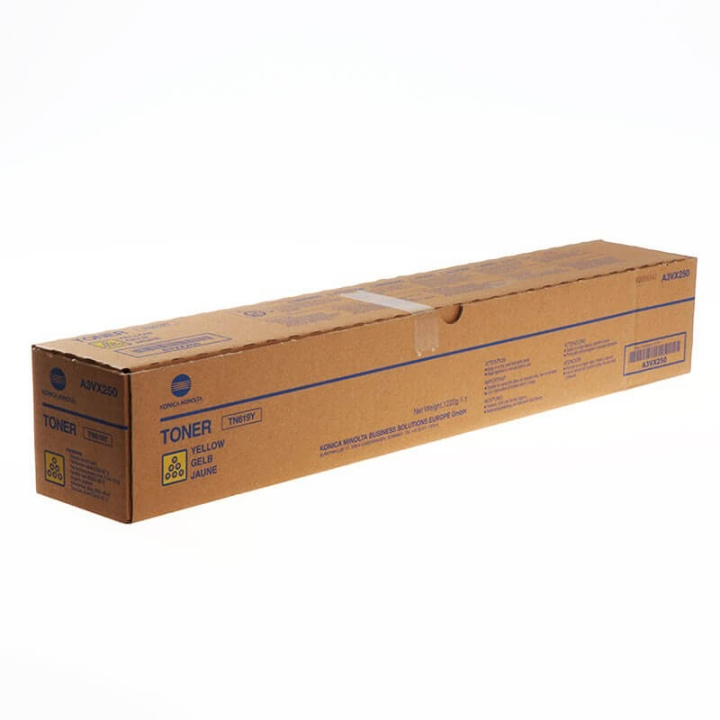 Toner A3VX250 TN619 Yellow in de groep COMPUTERS & RANDAPPARATUUR / Printers & Accessoires / Inkt & Toner / Toner / Konica Minolta bij TP E-commerce Nordic AB (C27488)