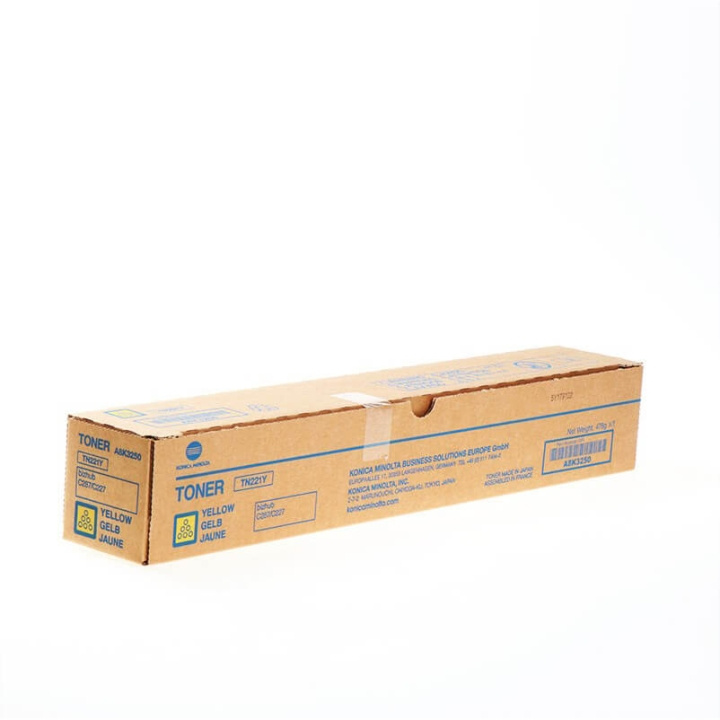 Toner A8K3250 TN221 Yellow in de groep COMPUTERS & RANDAPPARATUUR / Printers & Accessoires / Inkt & Toner / Toner / Konica Minolta bij TP E-commerce Nordic AB (C27509)