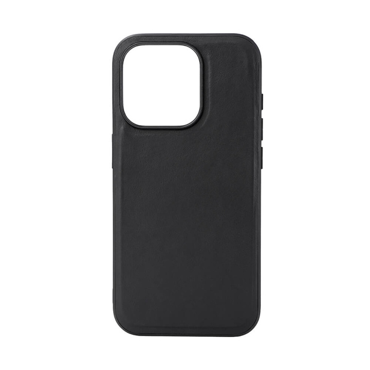 Phone Case Leather Magseries Black - iPhone 15 Pro in de groep SMARTPHONE & TABLETS / Mobielbescherming / Apple / iPhone 15 bij TP E-commerce Nordic AB (C28561)