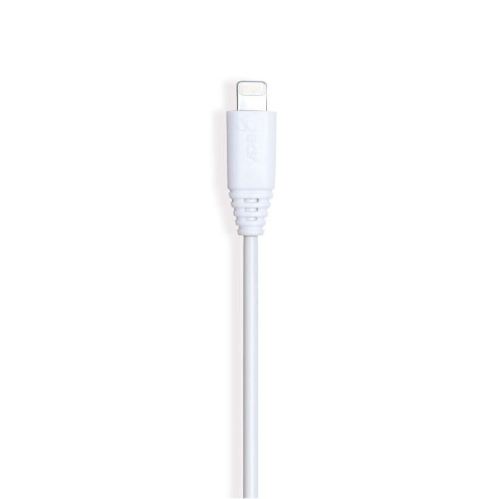 Round Charging cable Lightning to USB-A 0.3m White MFI in de groep SMARTPHONE & TABLETS / Opladers & Kabels / Kabels / Kabels Lightning bij TP E-commerce Nordic AB (C28607)