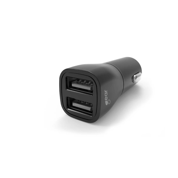 Charger 12/24V 2xUSB-A 3,4A Black in de groep COMPUTERS & RANDAPPARATUUR / Laptops & accessoires / Computeroplader / Autolader bij TP E-commerce Nordic AB (C28610)