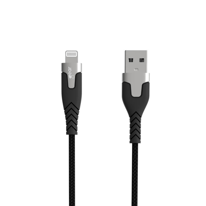 Cable PRO USB-A to Lightning C89 1.5m Black Kevlarcabel and Metalhousing in de groep SMARTPHONE & TABLETS / Opladers & Kabels / Kabels / Kabels Lightning bij TP E-commerce Nordic AB (C28625)