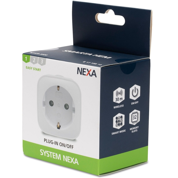 nexa MYCR-3500 Plug-in PÅ/AV 1-pack in de groep HUISHOUDEN & TUIN / Smart home / Smart plugs bij TP E-commerce Nordic AB (C28691)
