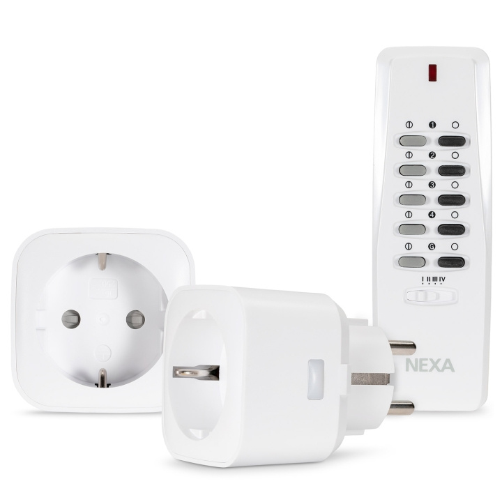 nexa MYCR-2 Plug-in set PÅ/AV x 2 in de groep HUISHOUDEN & TUIN / Smart home / Smart plugs bij TP E-commerce Nordic AB (C28693)