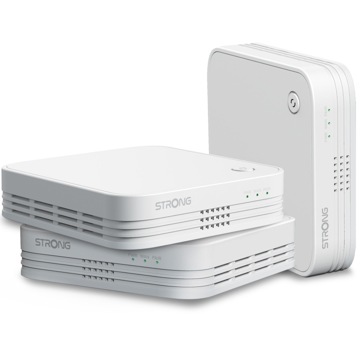 Strong Atria WiFi Mesh 1200 Home kit 2,4+5GHz 3-pack in de groep COMPUTERS & RANDAPPARATUUR / Netwerk / WiFi Extenders bij TP E-commerce Nordic AB (C28855)