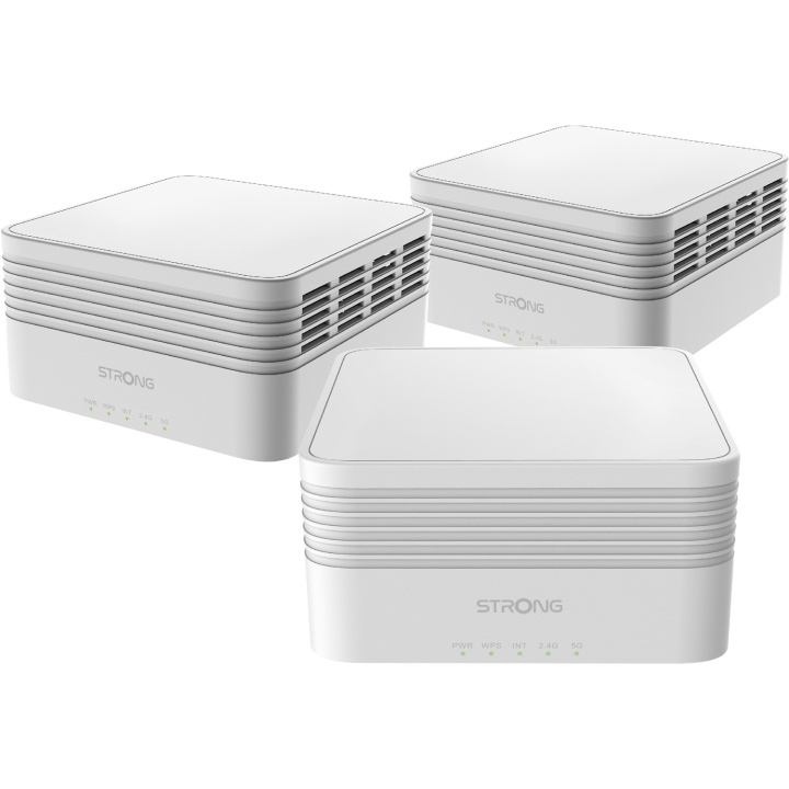 Strong Atria WiFi 6 Mesh AX3000 Home kit 3-pack in de groep COMPUTERS & RANDAPPARATUUR / Netwerk / WiFi Extenders bij TP E-commerce Nordic AB (C28856)