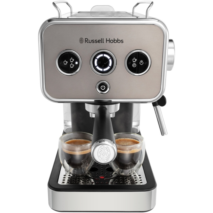 Russell Hobbs Espressomaskin Distinctions Espresso Machine Titanium 26452-56 in de groep HUISHOUDEN & TUIN / Huishoudelijke apparaten / Koffiezetapparaten en accessoires / Espressomachines bij TP E-commerce Nordic AB (C28860)