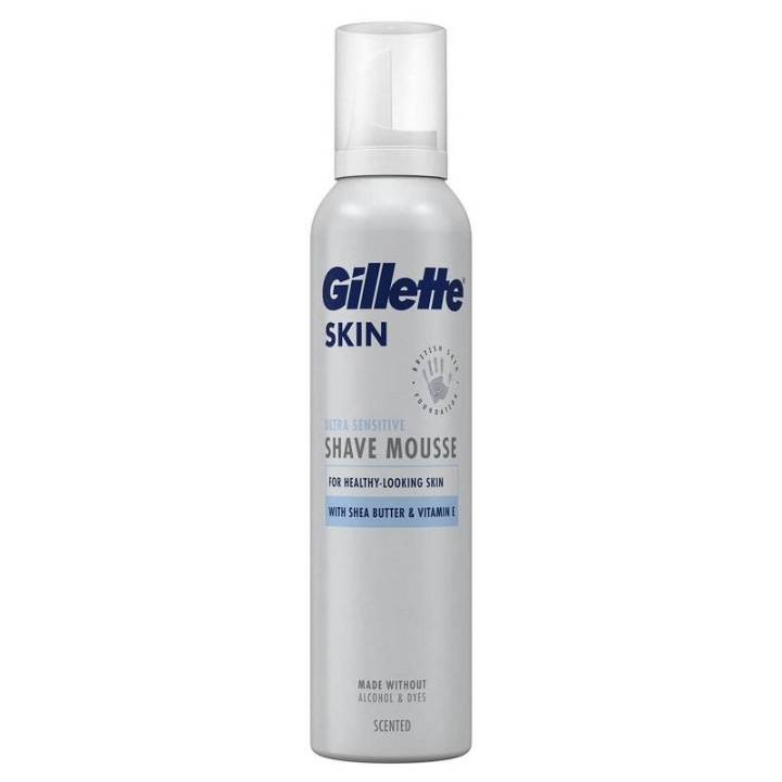 Gillette Skin Ultra Sensitive Shave Mousse 240ml in de groep BEAUTY & HEALTH / Haar & Styling / Scheren & Trimmen / Scheermessen & Accessoires bij TP E-commerce Nordic AB (C29150)