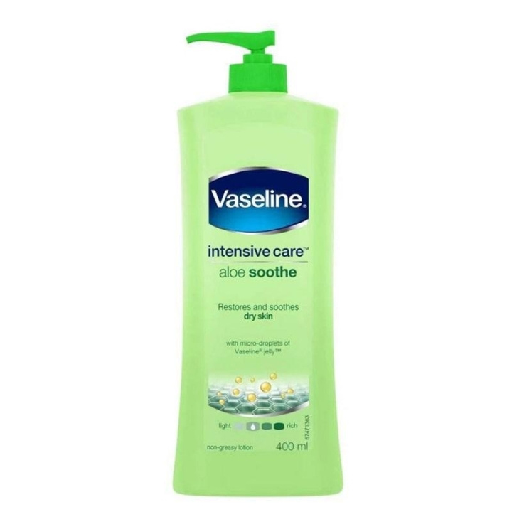 Vaseline Intensive Care Aloe Soothe 400ml in de groep BEAUTY & HEALTH / Huidsverzorging / Lichaamsverzorging / Body lotion bij TP E-commerce Nordic AB (C29168)