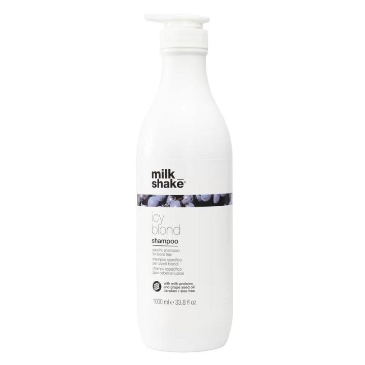 Milk_Shake Icy Blond Shampoo 1000ml in de groep BEAUTY & HEALTH / Haar & Styling / Haarverzorging / Shampoo bij TP E-commerce Nordic AB (C29236)