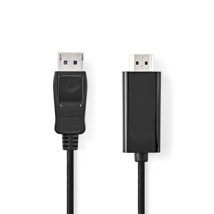 Nedis DisplayPort-Kabel | DisplayPort Male | HDMI™ Connector | 4K@30Hz | Vernikkeld | 3.00 m | Rond | PVC | Zwart | Doos in de groep COMPUTERS & RANDAPPARATUUR / Computerkabels / DisplayPort / Kabels bij TP E-commerce Nordic AB (C29287)