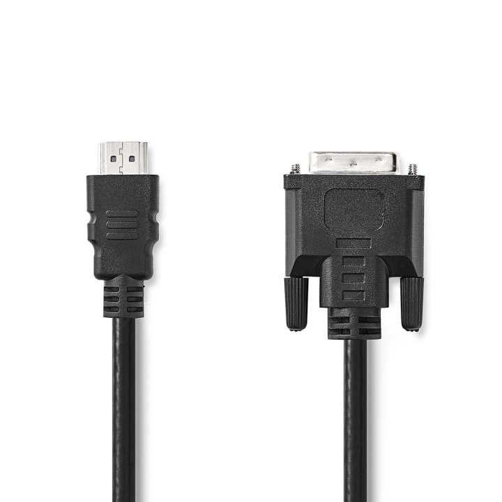 Nedis HDMI™ Kabel | HDMI™ Connector | DVI-D 24+1-Pins Male | 1080p | Vernikkeld | 2.00 m | Recht | PVC | Zwart | Label in de groep COMPUTERS & RANDAPPARATUUR / Computerkabels / DVI / Kabels bij TP E-commerce Nordic AB (C29302)