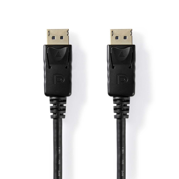 Nedis DisplayPort-Kabel | DisplayPort Male | DisplayPort Male | Vernikkeld | 2.00 m | Rond | PVC | Label in de groep COMPUTERS & RANDAPPARATUUR / Computerkabels / DisplayPort / Kabels bij TP E-commerce Nordic AB (C29304)
