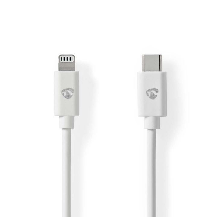 Nedis Lightning Kabel | USB 2.0 | Apple Lightning 8-Pins | USB-C™ Male | 480 Mbps | Vernikkeld | 2.00 m | Rond | PVC | Wit | Label in de groep SMARTPHONE & TABLETS / Opladers & Kabels / Kabels / Kabels Lightning bij TP E-commerce Nordic AB (C29315)