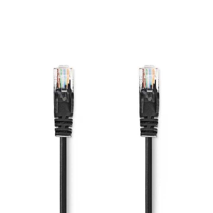 Nedis CAT5e Netwerkkabel | U/UTP | RJ45 Male | RJ45 Male | 3.00 m | Rond | PVC | Zwart | Label in de groep COMPUTERS & RANDAPPARATUUR / Computerkabels / Netwerkkabels / Cat5e bij TP E-commerce Nordic AB (C29318)