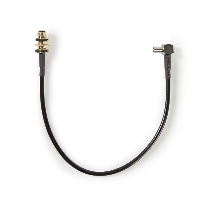 Nedis Antennekabel | SMA Female | TS9 | Verguld | 50 Ohm | Enkelvoudig Afgeschermd | 0.20 m | Rond | PVC | Zwart | Doos in de groep HOME ELECTRONICS / Kabels & Adapters / Antennekabels & Accessoires / Antennekabels bij TP E-commerce Nordic AB (C29415)