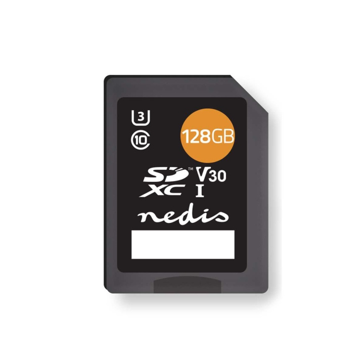 Nedis Geheugenkaart | SDXC | 128 GB | Schrijfsnelheid: 80 MB/s | Leessnelheid: 45 MB/s | UHS-I in de groep HOME ELECTRONICS / Opslagmedia / Geheugenkaarten / SD/SDHC/SDXC bij TP E-commerce Nordic AB (C29473)