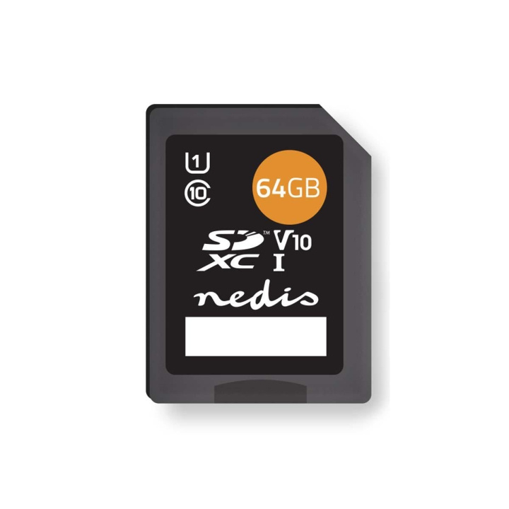 Nedis Geheugenkaart | SDXC | 64 GB | Schrijfsnelheid: 80 MB/s | Leessnelheid: 45 MB/s | UHS-I in de groep HOME ELECTRONICS / Opslagmedia / Geheugenkaarten / SD/SDHC/SDXC bij TP E-commerce Nordic AB (C29476)