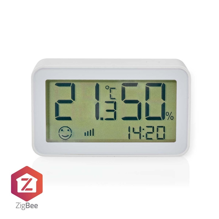 Nedis SmartLife Klimaatsensor | Zigbee 3.0 | Batterij Gevoed | Android™ / IOS | Wit in de groep HUISHOUDEN & TUIN / Ventilatoren & Klimaatproducten / Thermometers en weerstations bij TP E-commerce Nordic AB (C29495)