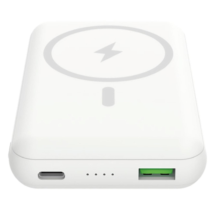 Celly MAGPB10000 PowerBank 15W MagSafe Trådlös laddning 10.000mAh vit in de groep SMARTPHONE & TABLETS / Opladers & Kabels / Powerbanks bij TP E-commerce Nordic AB (C29503)