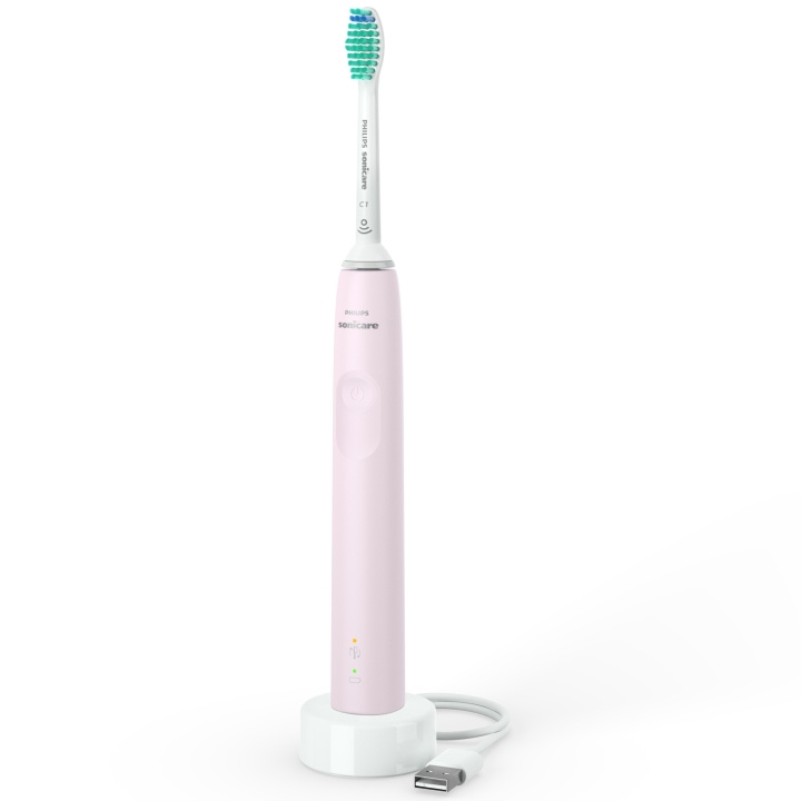 Philips Eltandborste Rosa + resefodral HX3673/11 in de groep BEAUTY & HEALTH / Mondverzorging / Elektrische tandenborstels bij TP E-commerce Nordic AB (C29511)