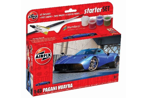 AIRFIX Small Starter Set 1:43 Pagani Huayra, new in de groep SPORT, VRIJE TIJD & HOBBY / Hobby / Kunststof modellen / Auto\'s bij TP E-commerce Nordic AB (C29544)