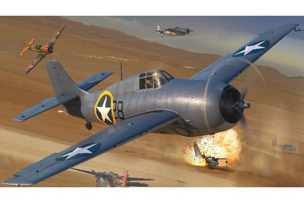 AIRFIX Grumman F4F-4 Wildcat in de groep SPORT, VRIJE TIJD & HOBBY / Hobby / Kunststof modellen / Vliegtuigen/helikopters bij TP E-commerce Nordic AB (C29548)